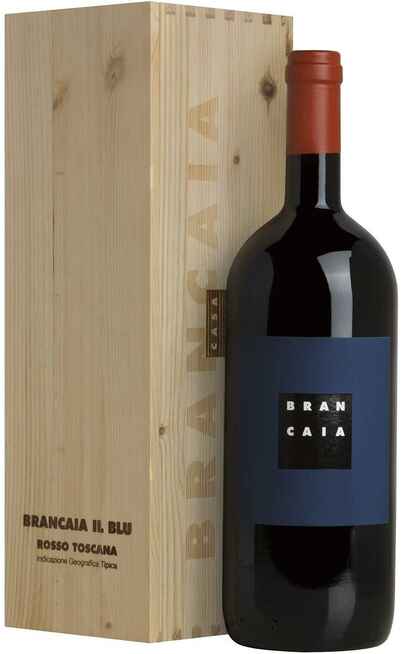 Magnum 1,5 Liters Rosso Toscana "IL BLU" BIO 2019 in Wooden Box [BRANCAIA]