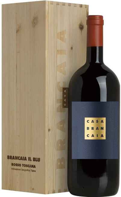 Magnum 1,5 Liters Rosso Toscana "IL BLU" BIO 2019 in Wooden Box [BRANCAIA]