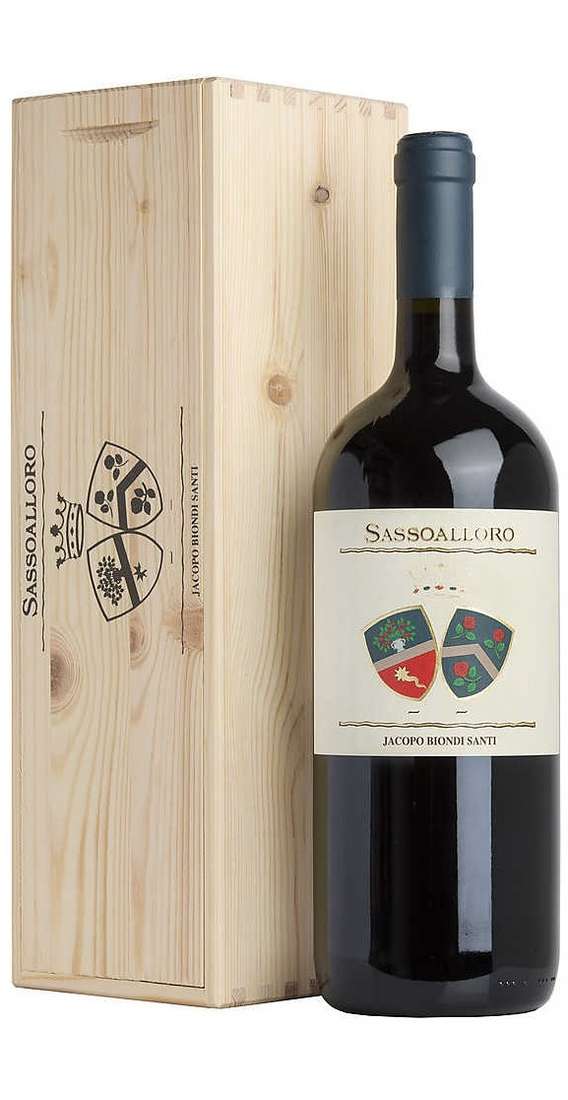 Magnum 1,5 Liters Sassoalloro Rosso Toscano in Wooden Box