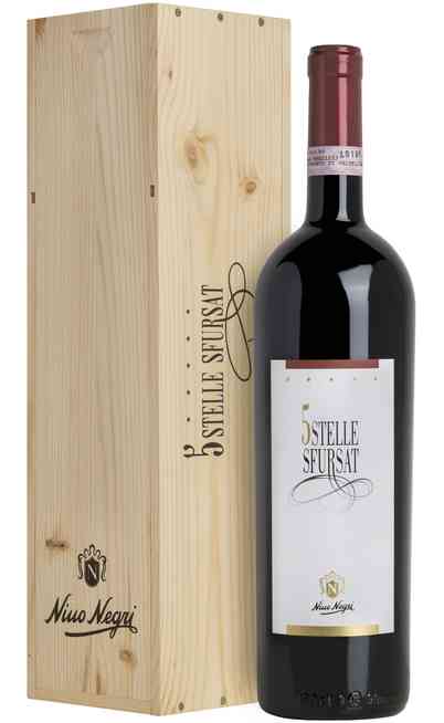 Magnum 1,5 Liters Sfursat di Valtellina "5 Stelle" DOCG in Wooden Box