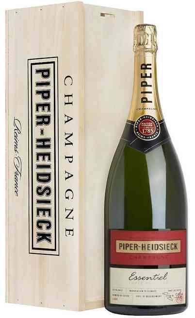 Magnum 1,5 Litres Champagne "Essentiel" Piper-Heidsieck Brut en Caisse Bois