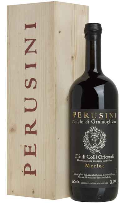 Magnum 1,5 Litres Merlot "Black Label" DOC en Bois [Perusini]