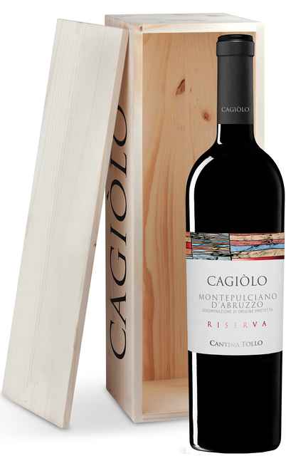 Magnum 1,5 Litres Montepulciano d'Abruzzo Riserva "CAGIOLO" DOP en Caisse Bois [TOLLO]