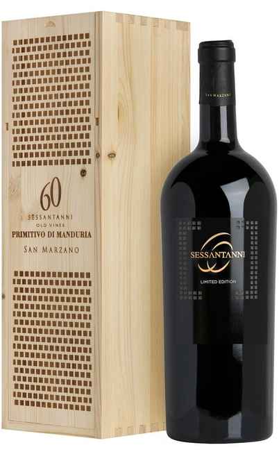 Magnum 1,5 Litres Primitivo di Manduria "Sessantanni "LIMITED EDITION" DOP en coffret bois [San Marzano]