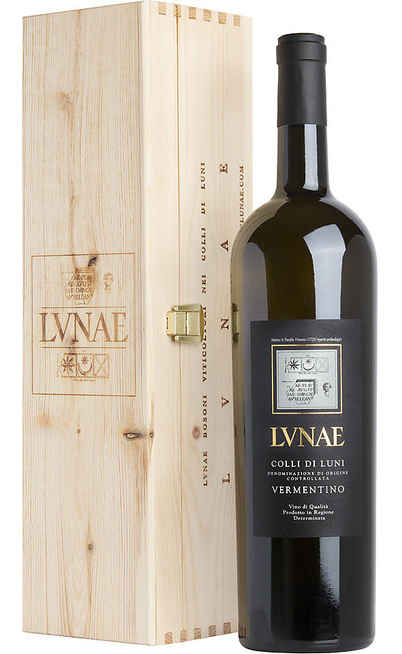 Magnum 1,5 Litres Vermentino Colli di Luni "Black Label" DOC en Caisse Bois [LUNAE]