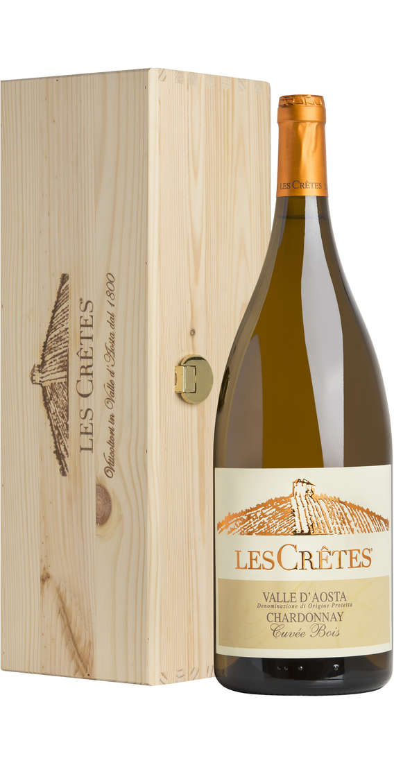 Magnum 1,5 Litri Chardonnay Cuvée Bois Valle d’Aosta DOP in Cassa Legno