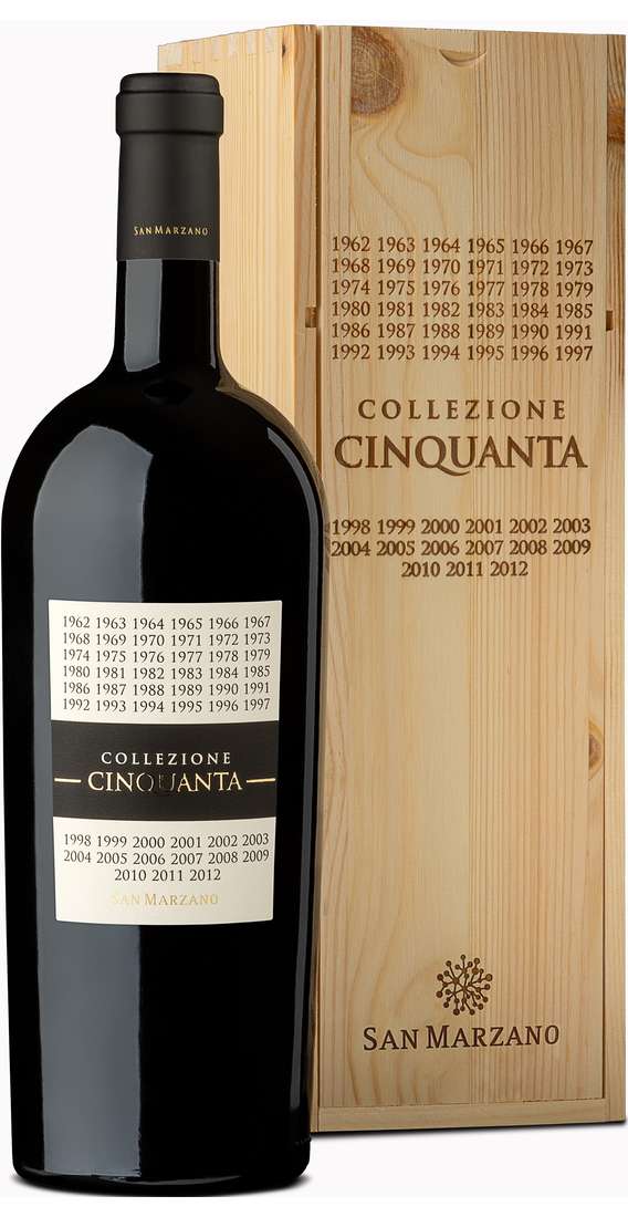 Magnum 1,5 Litri Collezione Cinquanta Vino Rosso d'Italia In Wooden Box
