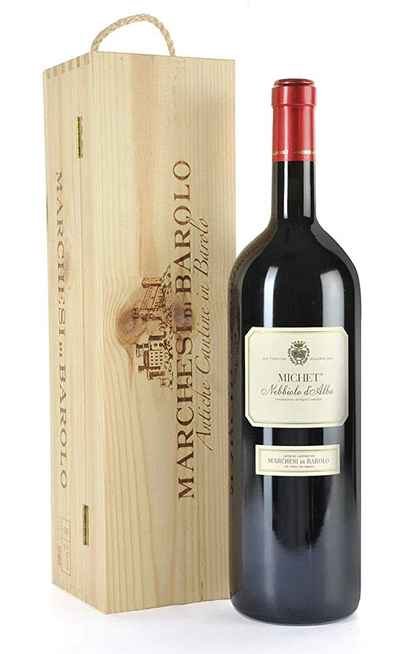 Magnum 1,5 Litri Nebbiolo d'Alba "MICHET" DOC in Cassa Legno [MARCHESI DI BAROLO]