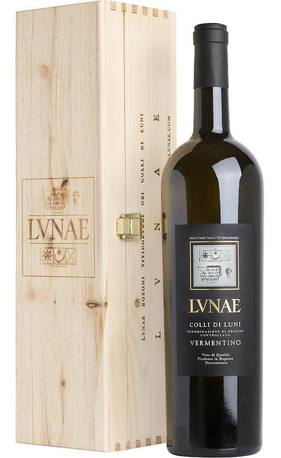 Magnum 1,5 Litri Vermentino Colli di Luni "Etichetta Nera" DOC en Caisse Bois