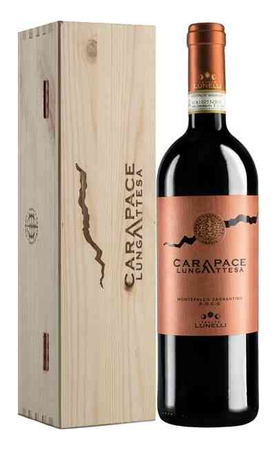 Montefalco Sagrantino CARAPACE LUNGA ATTESA DOCG in a wooden case from Tenuta Carapace