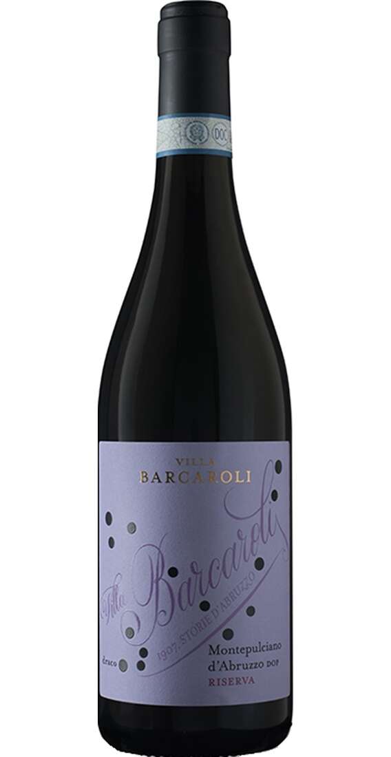 Montepulciano d'Abruzzo Riserva DOP Organic Vegan Demeter Villa Barcaroli