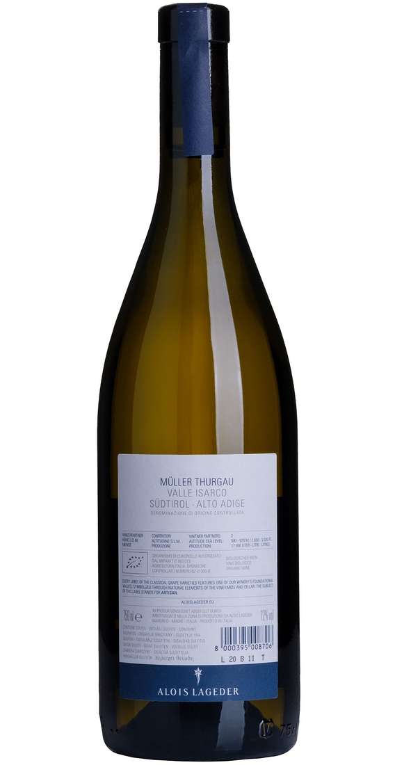Müller Thurgau " VALLE ISARCO " DOC BIO