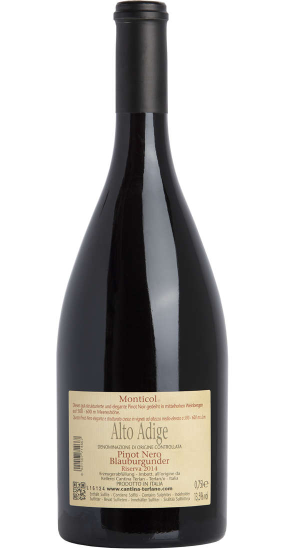 Pinot Noir DOC Réserve "Monticol"
