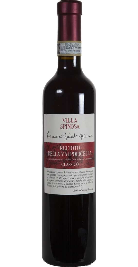 Recette de la Valpolicella Classico FRANCESCA FINATO SPINOSA DOCG