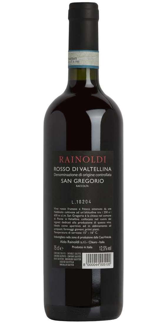 Rotwein aus dem Veltlin „San Gregorio“ DOC