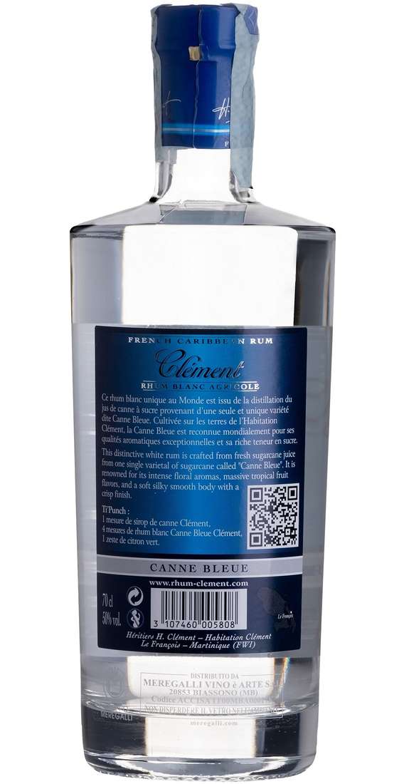Rum Blanc Agricole "Canne Bleue"