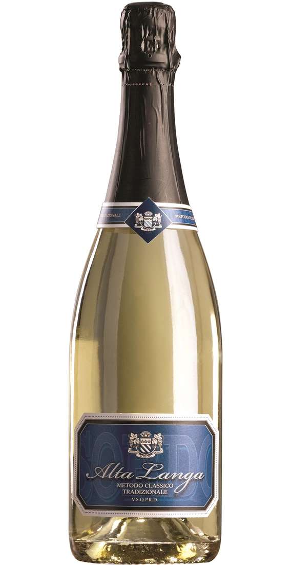 Schaumwein Extra Brut Alta Langa Traditionelle klassische Methode 