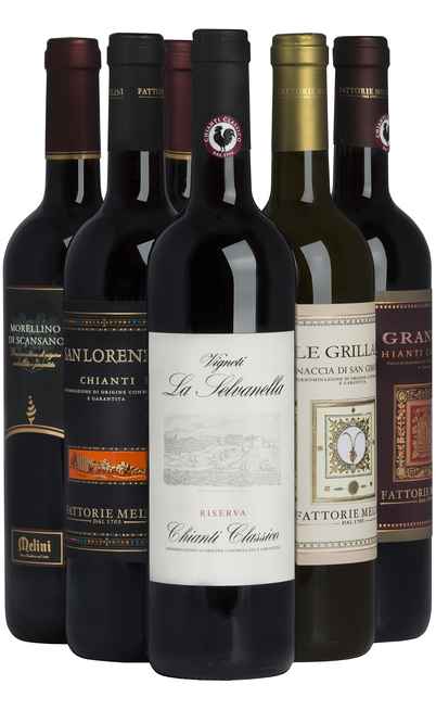 Selection 6 Tuscan Wines [Melini]
