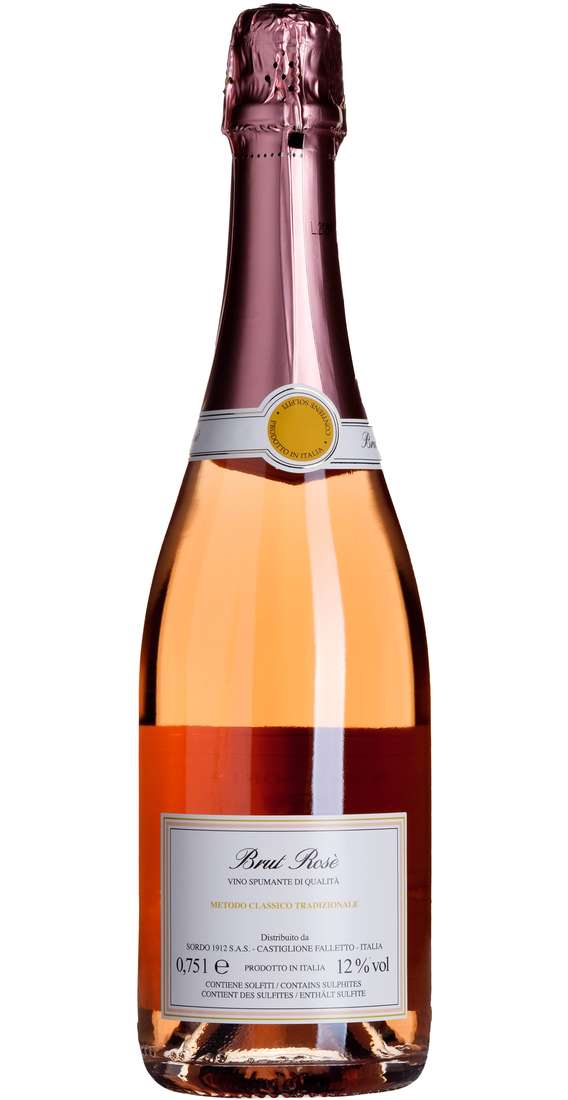 Spumante Brut Rosé "PAOLA SORDO" Classique Méthode Traditionnelle