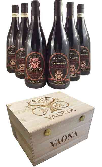 Vertical Amarone della Valpolicella Classico "Pegrandi" 2012-13-15-16-17-18 en caisse bois