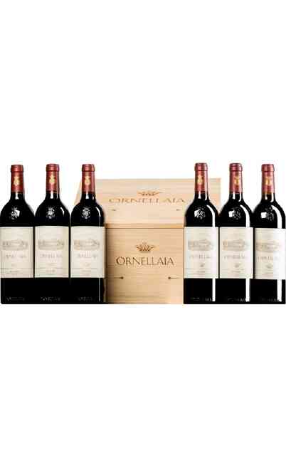 Vertical  Bolgheri Superiore Ornellaia DOC 17-18-19-20-21-22 in wooden box