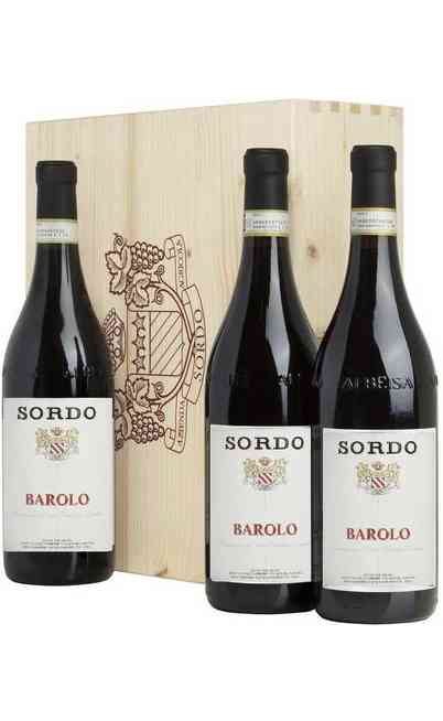 Verticale Barolo DOCG Sordo 2016 - 2017 - 2019 in Wooden Box