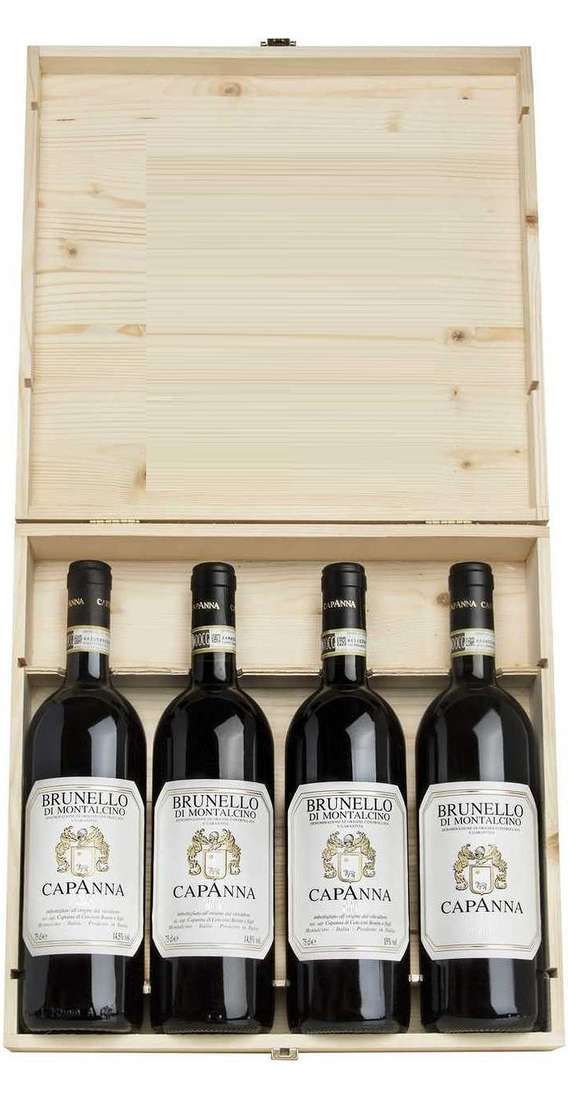 Verticale Brunello di Montalcino 2008 - 2011 - 2017 - 2018 in Wooden Box