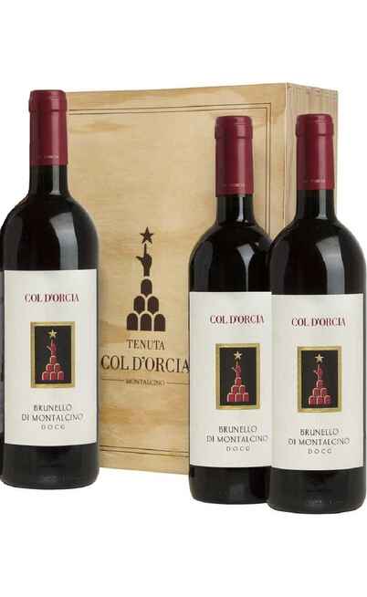 Verticale Brunello di Montalcino 2017 - 2018 - 2019 in Cassa Legno [Col d'Orcia]