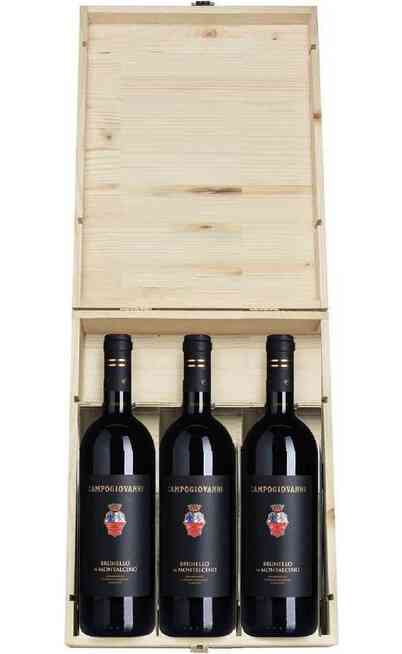 Verticale Brunello di Montalcino 2017 - 2018 - 2019 in Cassa Legno