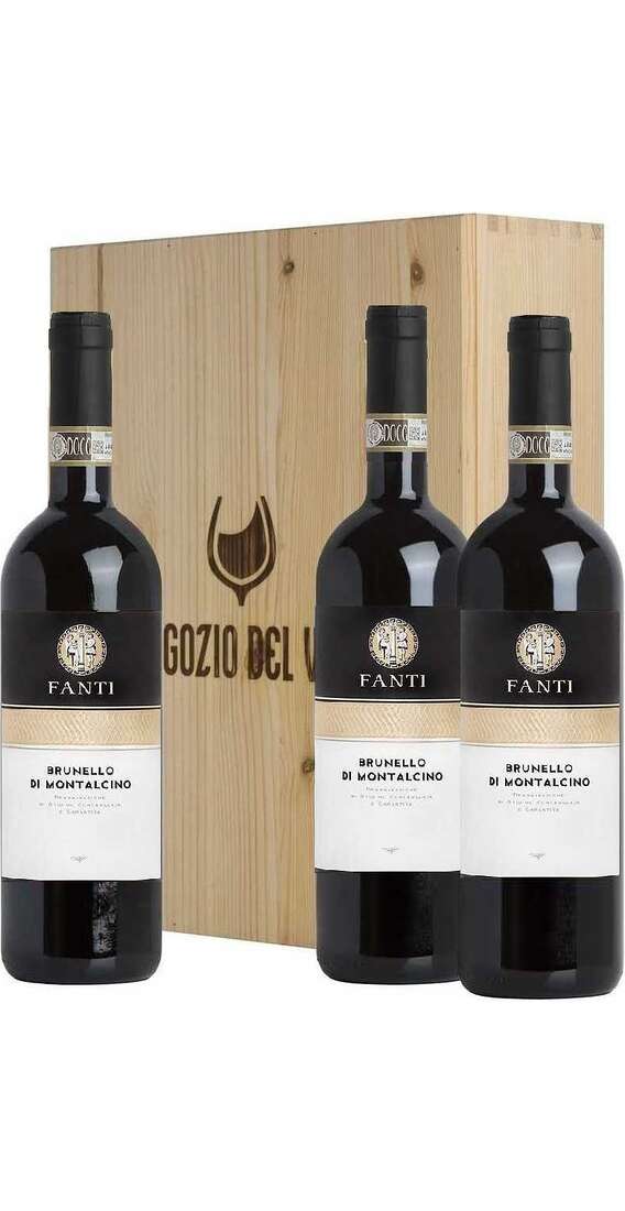 Verticale Brunello di Montalcino DOCG 2017 - 2018 - 2019 in Cassa Legno