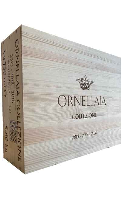 Verticale COLLEZIONE Bolgheri Superiore Ornellaia DOC 2013-2015-2016 in Cassa Legno [ORNELLAIA FRESCOBALDI]