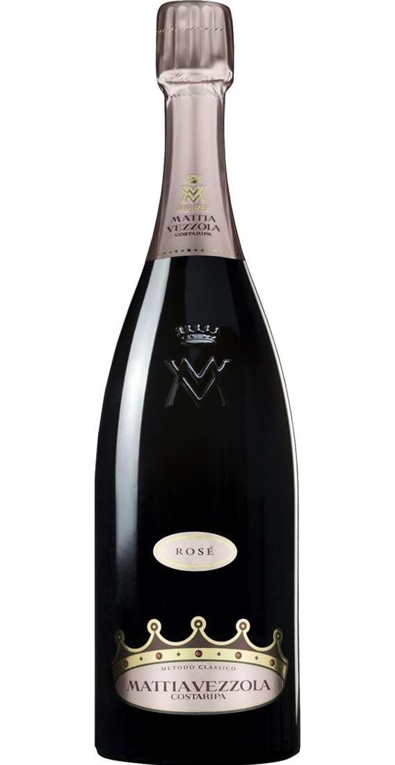 Vin mousseux brut rosé de méthode traditionnelle