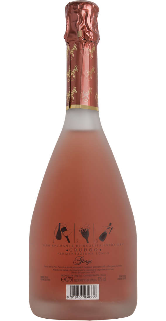 Vin mousseux "CRUDO ROSE" Extra Dry