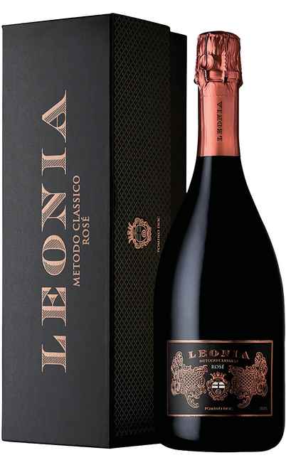Vin mousseux LEONIA ROSE' Pomino Brut Rosé Méthode Classique "COFFRET" [Castello di Pomino FRESCOBALDI]