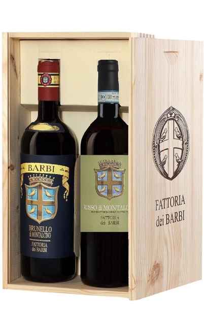 Wooden Box 2 Wines Barbi [BARBI]