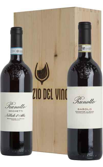 Wooden Box 2 Wines Barolo e Nebbiolo [Antinori Prunotto]