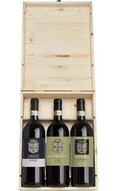 Wooden Box 3 Wines Barbi Winery