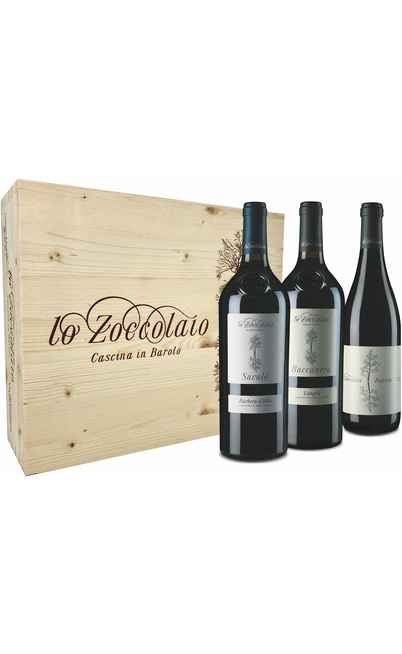 Wooden Box 3 Wines Cantina Lo Zoccolaio [Lo Zoccolaio]
