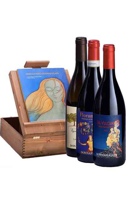 Wooden Box 3 Wines Donnafugata Winery