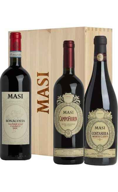 Wooden Box 3 Wines Masi Winery [MASI]