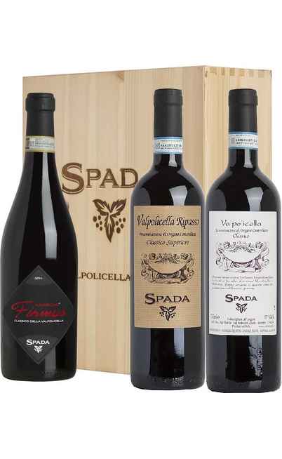 Wooden Box 3 Wines Spada Winery [Spada]