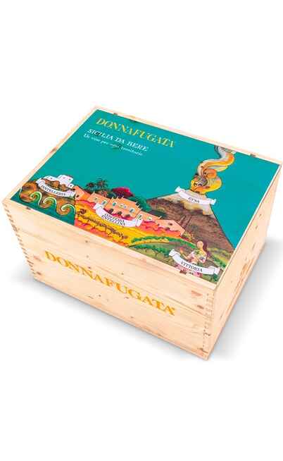Wooden Box 4 Wines Donnafugata Winery [Donnafugata]