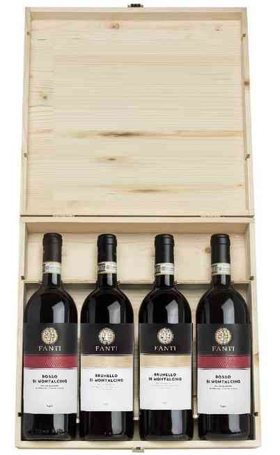 Wooden Box 4 Wines Fanti Winery