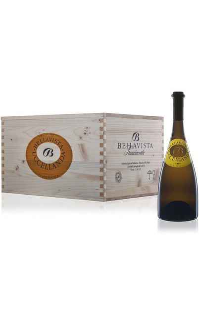 Wooden box 6 bottles Bellavista "Uccellanda" DOC [Bellavista]