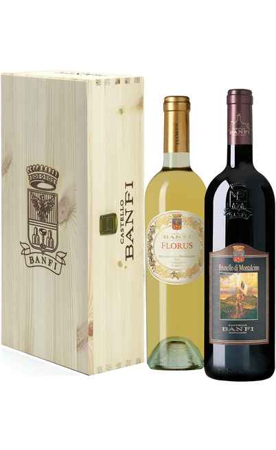 Wooden Box Brunello and Moscadello di Montalcino Banfi Winery [BANFI]