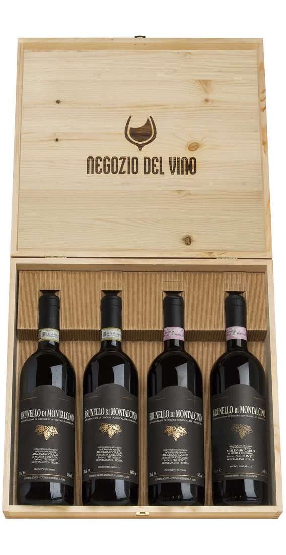 Wooden Box Vertical Brunello di Montalcino DOCG 2006 - 2007 - 2010 - 2013