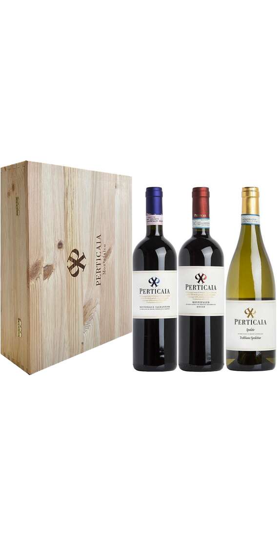 Wooden Case 3 Wines Perticaia Cellar