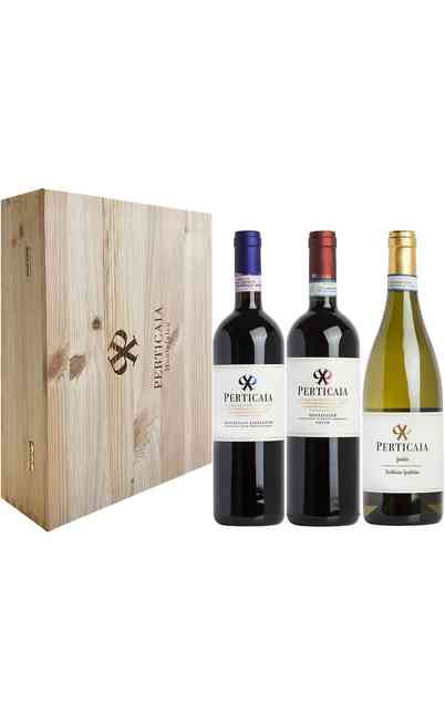 Wooden Case 3 Wines Perticaia Cellar
